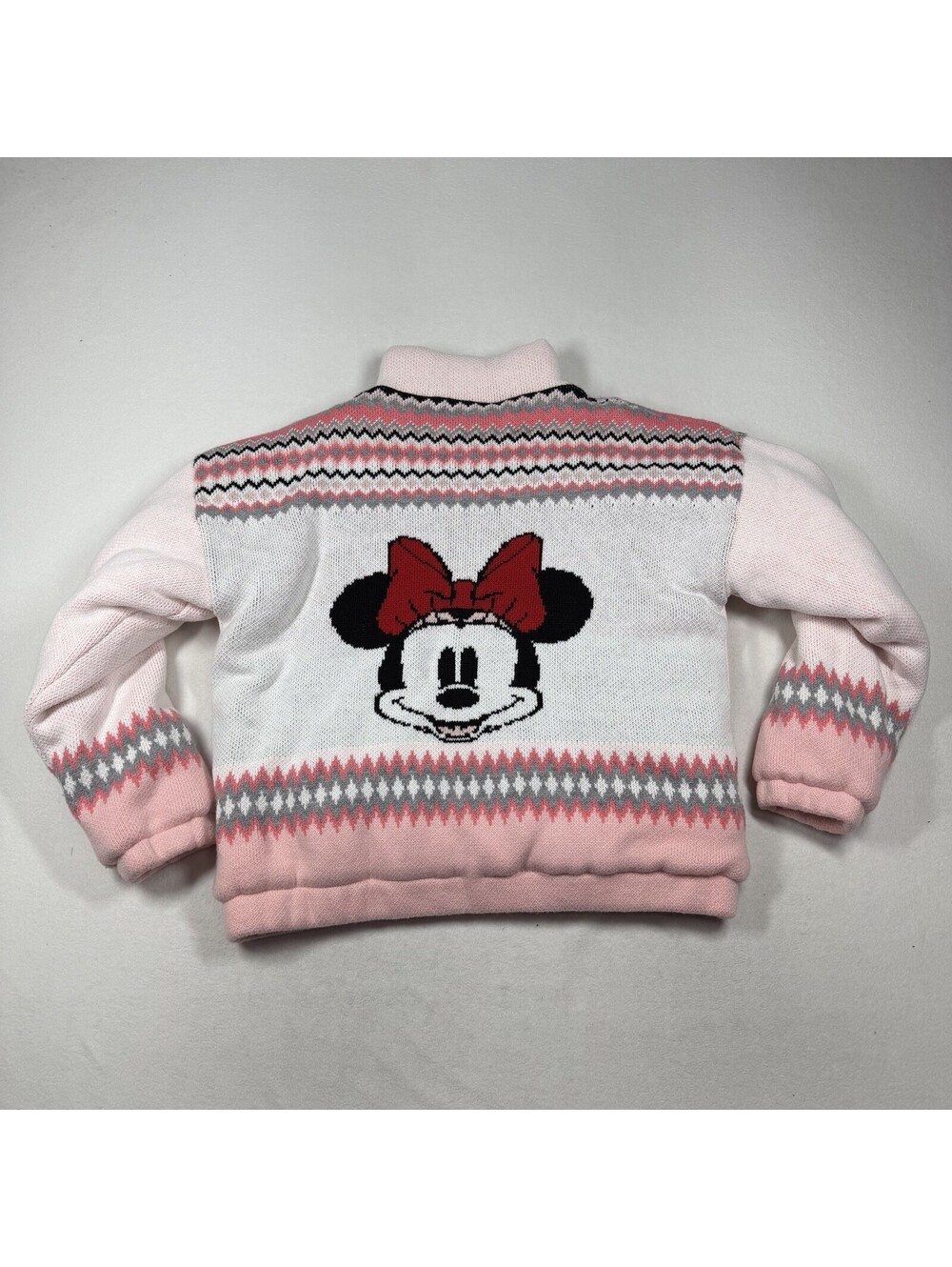 Disney X Forever 21 Minnie Mouse Zip-Up Sweater Jacket Women’s Size Large